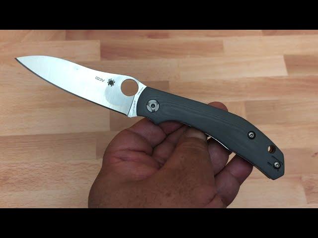 Exclusive Spyderco Kapara CPM-20CV and Grey G-10 scales!  The Knife of the Day!