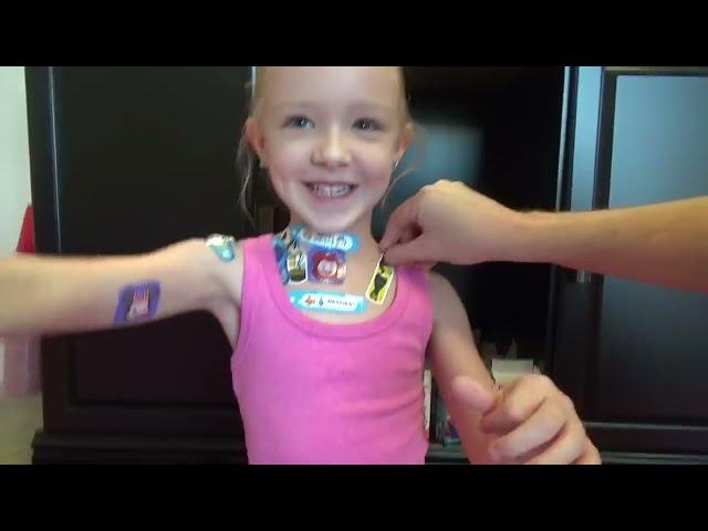 100 Layers of Band-Aids!! | Madison Still Hates Bandaids!