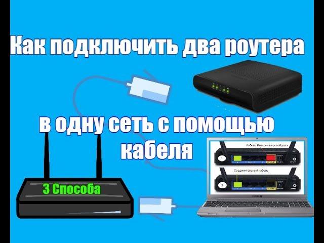 Как подключить два роутера в одну сеть с помощью кабеля