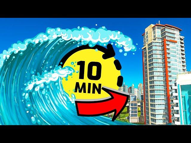 Cities Skylines, but a TSUNAMI hits every 10 minutes...