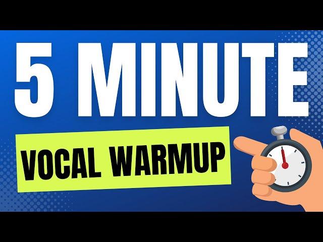 5 MINUTE VOCAL WARM UP: Vocal Exercises For Guys