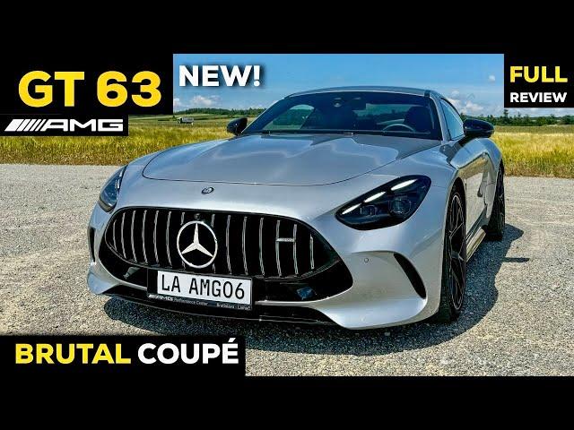 2024 MERCEDES AMG GT 63 NEW V8 Coupe! MORE FUN Than 911?! FULL DRIVE Review BRUTAL Sound