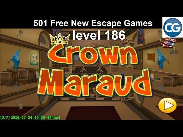 [Walkthrough] 501 Free New Escape Games level 186 - Crown maraud - Complete Game