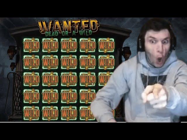 FINALLY the FULL SCREEN | WANTED on 1500 $ STAKE  | Trainwreckstv Gambling Highlights