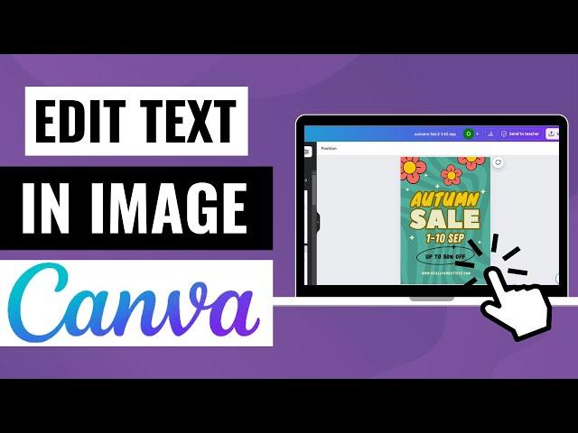 How To Edit Text in an Image in Canva | Quick & Easy Tutorial