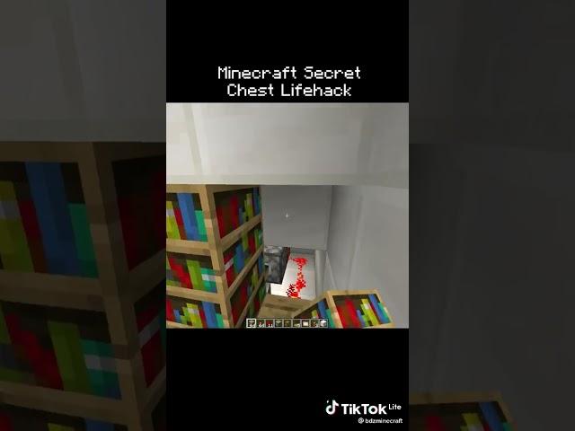 Minecraft Secret Chest Lifehack #tiktokприколы #tiktok #shorts #fyp #а4 #тикток #тиктокиграет