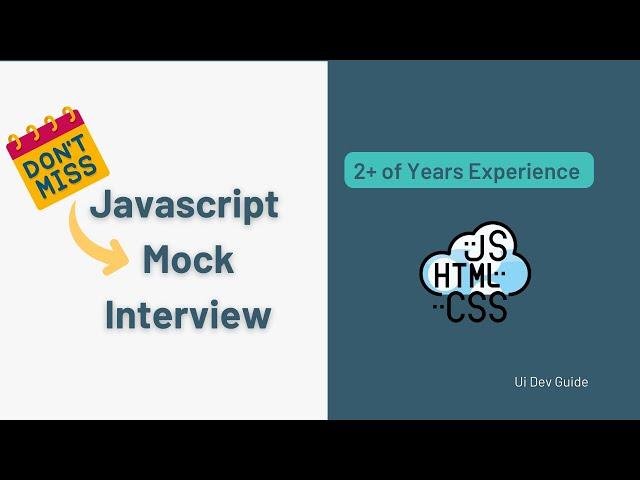 JavaScript interview questions and Answers  2023  | front end developer interview |  @uidevguide​