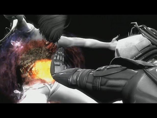 Mortal Kombat 9 Komplete Edition - All X-Ray Moves on Flesh Pit Mileena (HD)