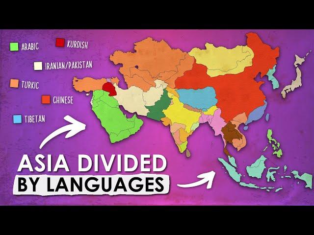 What If Asian Countries Were Divided By Language?