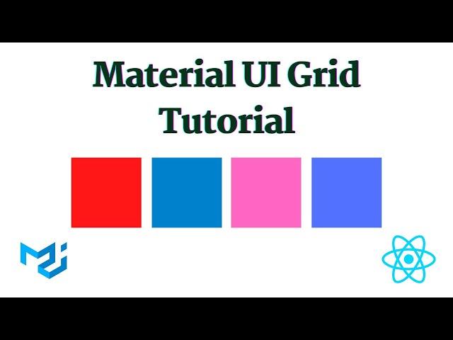 Material UI Grid System - Responsive Cards Layout | Material UI Grid Tutorial | Material UI Cards |