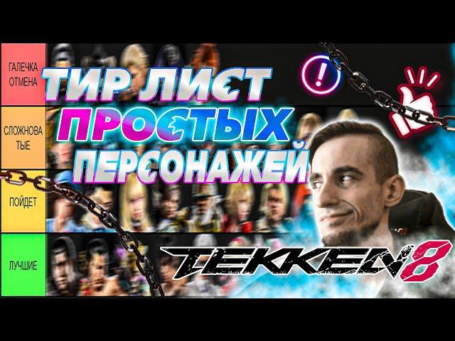 Тир лист простых и сложных персонажей Теккен 8 | ByShao