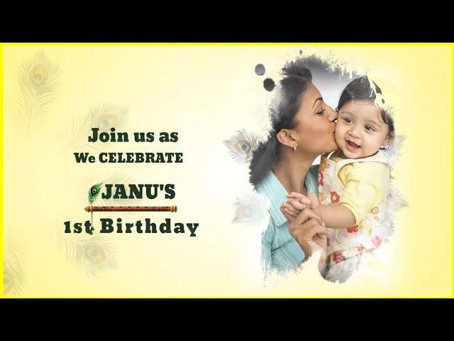 First Birthday Invitation|Birthday Invitation Video Editing Kinemaster|Birthday Invitation Template