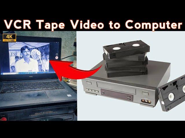 Playing 1980 VCR Tape Video in Laptop | Record VCR Cassate | भीसीआर टेप को वीडियो कन्वर्ट कैसे करे ?