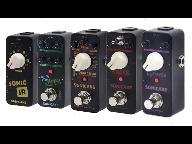 SONICAKE Pedals - Octaver, Shark, Dimension, Sonic Ambience and Sonic IR