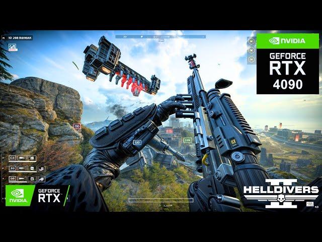 HELLDIVERS 2: NEW ACCELERATOR RIFLE on RTX 4090 24GB (4K Maximum Graphics)