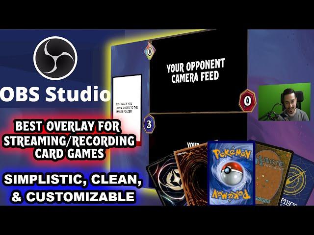 OBS Studio Tutorial Overlay Setup for Webcam Trading Card Game Matches