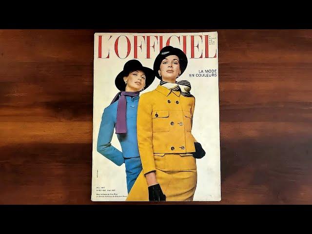 L'Officiel April 1967 Dior, Courreges, Cardin, Saint Laurent | ASMR Magazine Flip Through