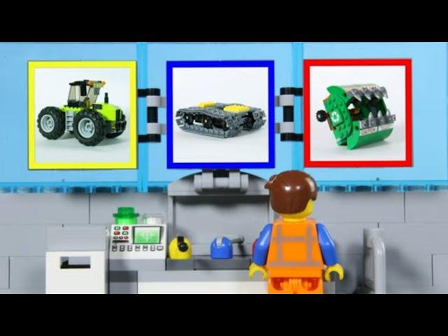 LEGO Experimental Emmet's Tractor! STOP MOTION LEGO Cars and Trucks | Billy Bricks Compilations