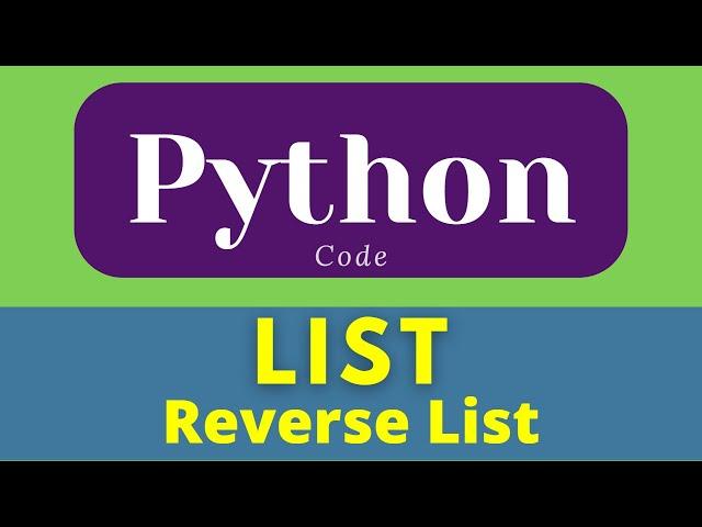 Reverse List In Python | List In Python | Python Tutorial | Exersices #shorts  #python #ytshorts