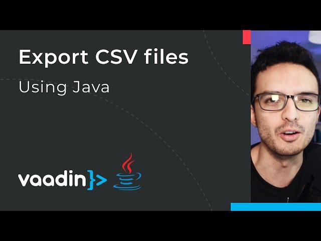 Export data to CSV files in Java