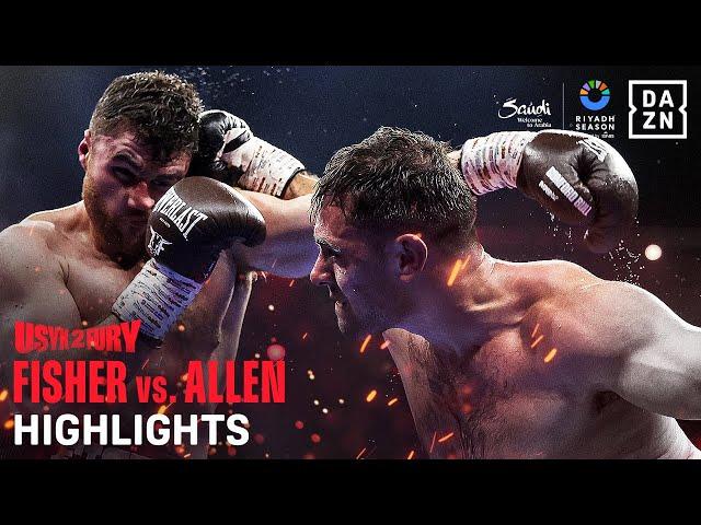 Riyadh Season: Johnny Fisher vs. Dave Allen Fight Highlights (Usyk vs. Fury 2)