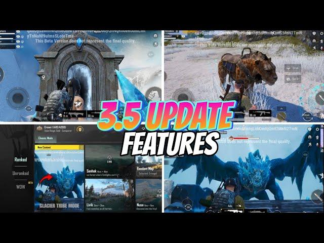  BGMI 3.5 UPDATE LEAKS | BGMI 3.5 UPDATE GLACIER WINTER MODE |OLD PUBG MOBILE BACK |BGMI NEW UPDATE