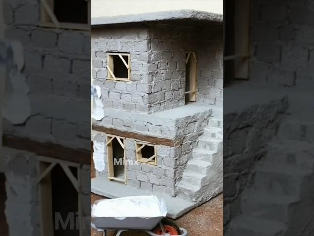 How to build a two story house from stone #minix #diy #house #miniature