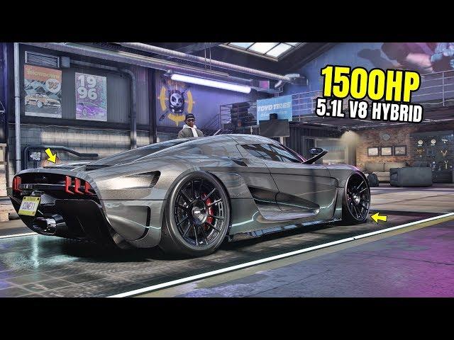 Need for Speed Heat Gameplay - 1500HP KOENIGSEGG REGERA Customization | Max Build 400+