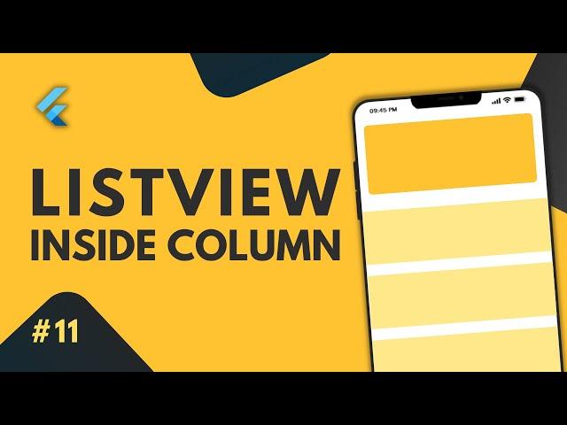 Flutter ListView inside column - With 2 professional ways