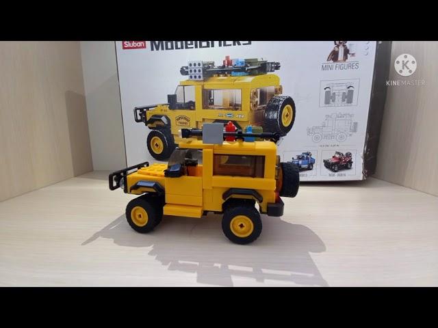 Lego Land Rover Defender. Sluban model briks M38-BO815