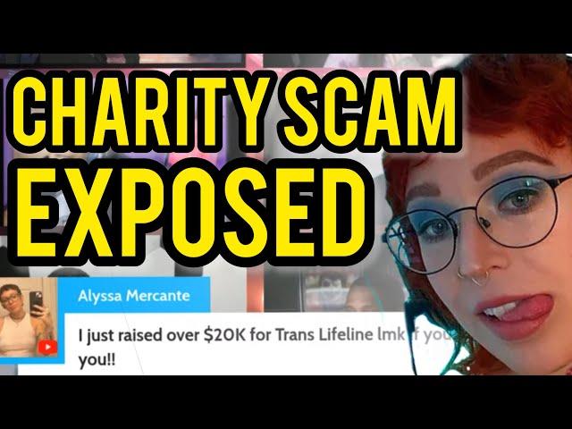 Alyssa Mercante CRASHED Our Stream & Accidentally Exposes Trans Charity SCAM