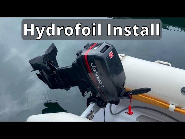 How to INSTALL a HYDROFOIL On An Outboard Motor | Stingray Classic Jr