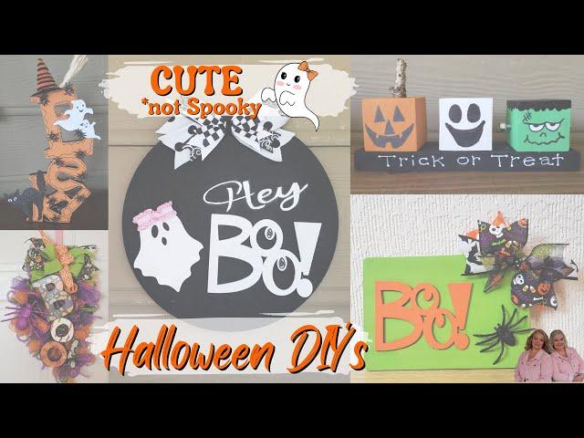 5 CUTE *not spooky* HALLOWEEN DECOR DIY's that the Kids will Love | Beginner Dollar Tree Crafts