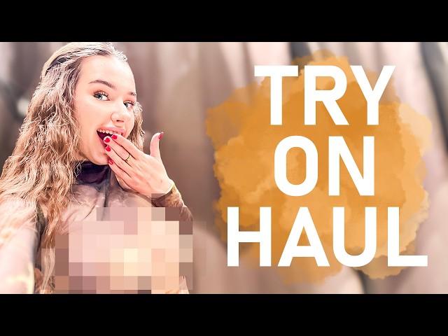 [4K] TRY ON HAUL | SHEER LONGSLEEVES WITH LISA | NO BRA CHALLENGE GET READY WITH ME