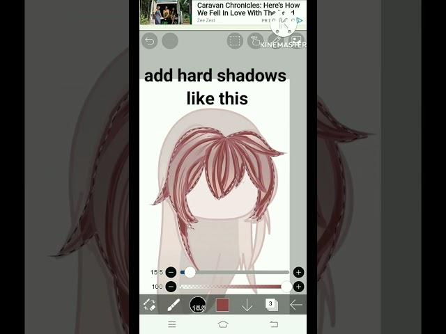 how to shade/edit hair #gachalife #like #subscribe #gacha #getviral #fypシ #shorts