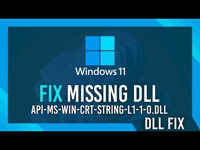 Fix api-ms-win-crt-string-l1-1-0.dll Missing Error | Windows 11 Simple Fix