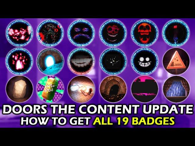 DOORS: "The Content Update" - How to Get All 19 Badges | Roblox