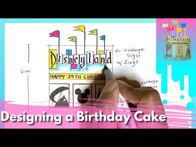 DISNEY CAKE | Designing a Birthday Cake | Black Girl Makes