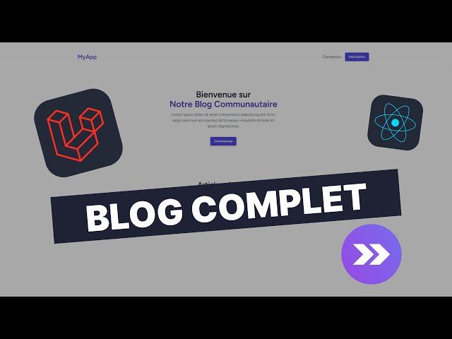 Créez un blog complet avec Laravel 12, Inertia & ReactJS (+ Auth & Upload d’images)