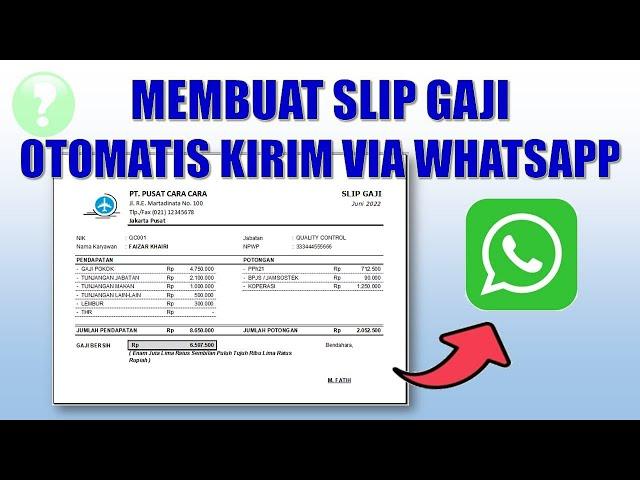 Cara Membuat Slip Gaji yang Bisa Dikirim Via Whatsapp