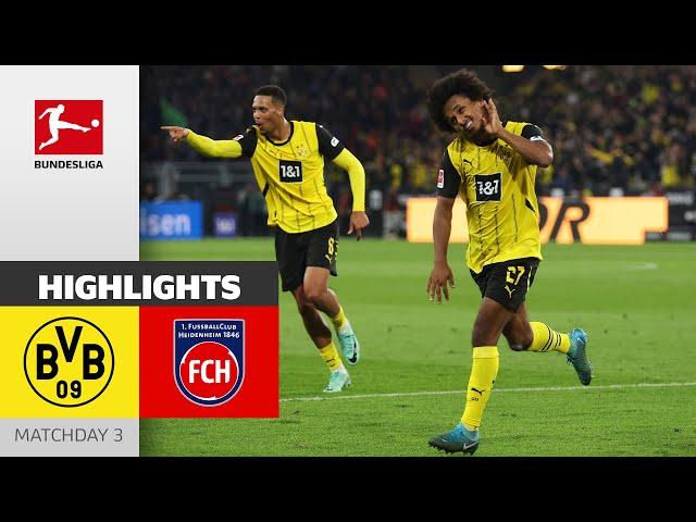 Dortmund Ranks #1! | Borussia Dortmund - 1. FC Heidenheim 1846 4-2 | Highlights | MD 3 – 2024/25