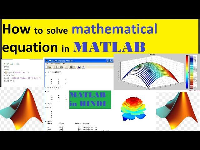 How to Solve Mathematical Expression in MATLAB | MATLAB for Beginners in Hindi