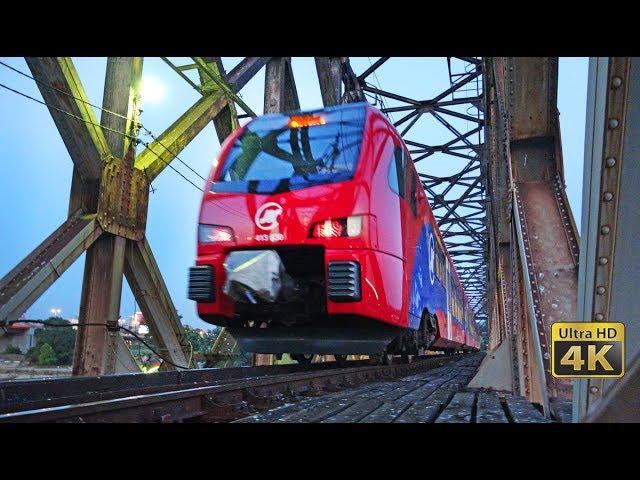 Old and rusty rail bridges in Serbia - Trains on bridges [4K]