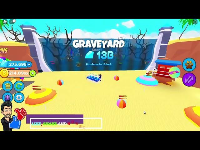 New Update Attack Simulator Summer World, Graveyard World, New rank #attacksimulator codes Roblox.