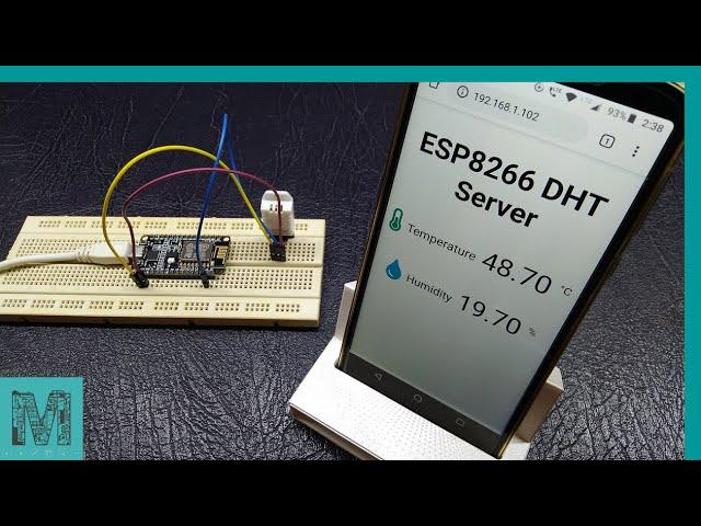 Web Server for Temperature and Humidity Monitoring | NodeMCU | DHT22 | HTML