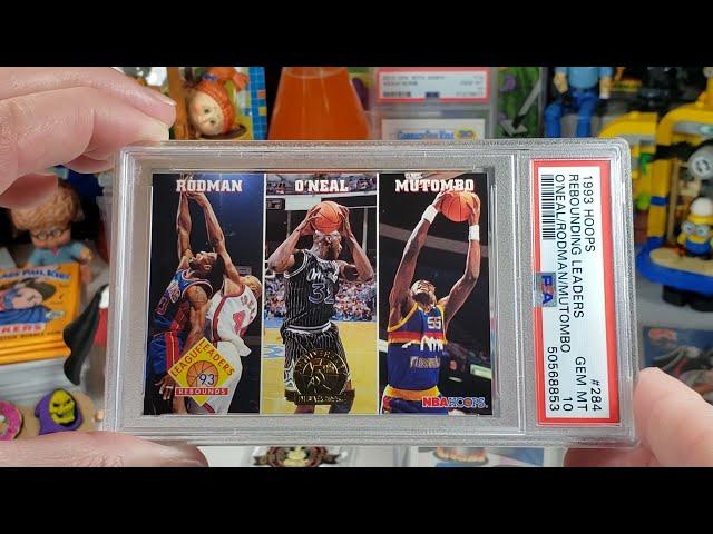 1993 hoops #284 Gold Seal GEM  MT   3 Hall of Farmers; Shaquille O'Neal, Dennis Rodman & Mutombo!