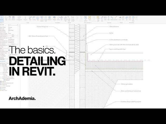 Architectural Detailing using Autodesk Revit | Technical Drawing & Basic Principles