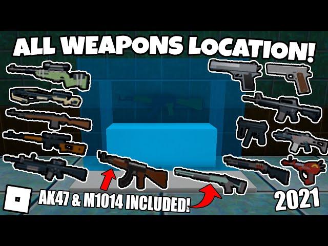 [ROBLOX]: Survive And Kill The Killers In Area 51 All 14 Weapons Locations! (2021)