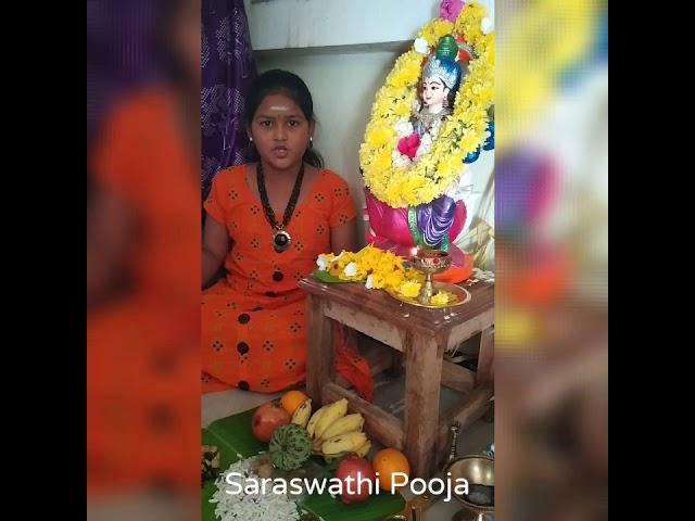 Saraswathi Pooja at home || Kiriska VS ||