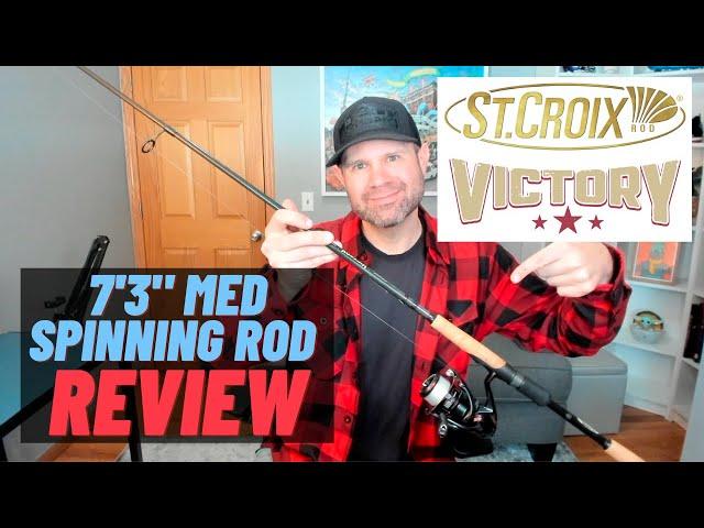 St. Croix Victory 7'3" M Spinning rod REVIEW!! (A+ certified gem)